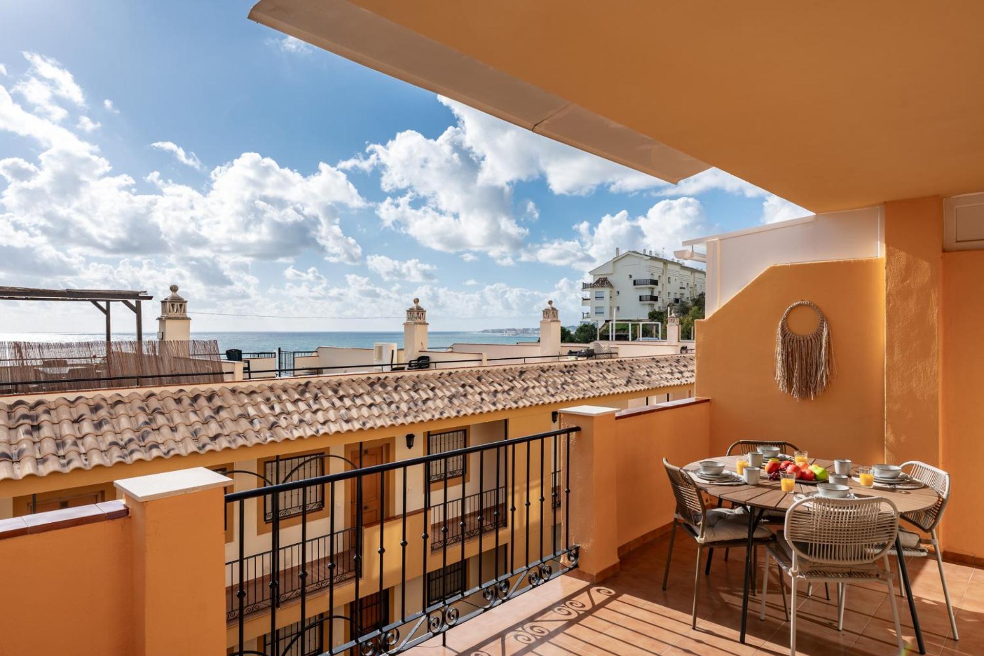 Апартаменты Horizon Del Mar, 2Bd Terrace, Sea View & Pool & Parking Бенальмадена Экстерьер фото